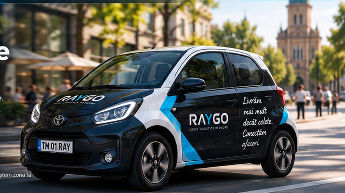 Mașină compactă RAYGO pentru livrări locale în oraș